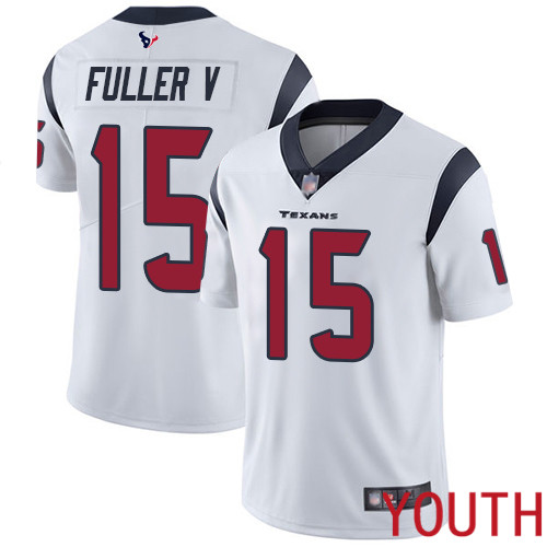 Houston Texans Limited White Youth Will Fuller V Road Jersey NFL Football #15 Vapor Untouchable